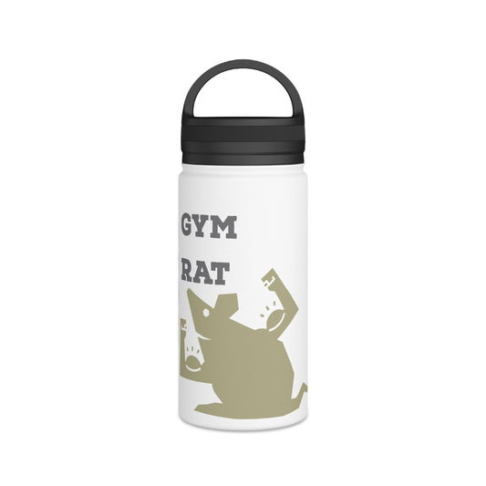 زجاجة مياه من الفولاذ المقاوم للصدأ من Gym Rat